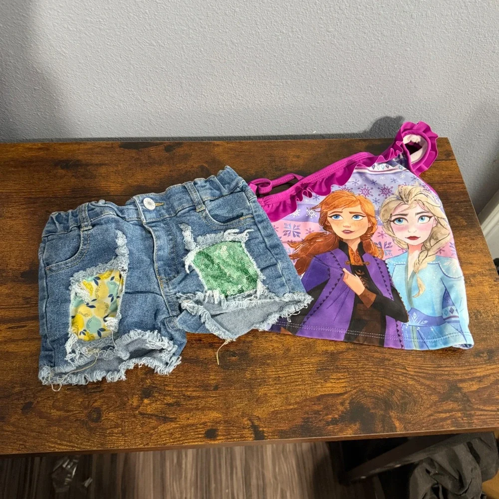 Baby Girl's Clothing Lot Size 4T Mix Season Basics Bundle Cute Clothes 11 Pieces